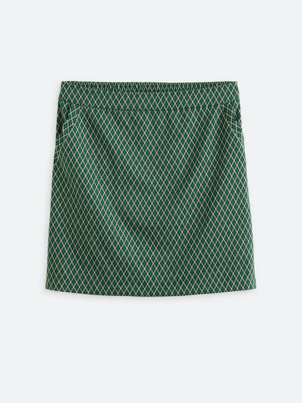 Skies are Blue Green Geometric Skirt Size 1X